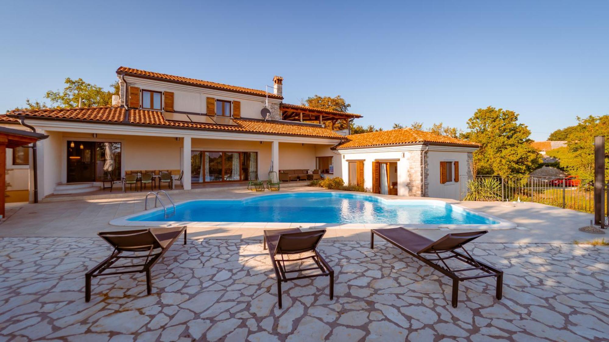 Villa Arton Heated Swimming-Pool Žminj Buitenkant foto