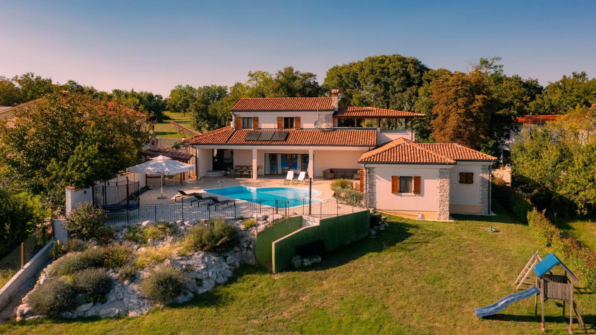 Villa Arton Heated Swimming-Pool Žminj Buitenkant foto